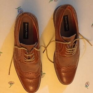 Bruno Marc Brown Oxford Shoes Prince. Suede And Leather. Men's 11